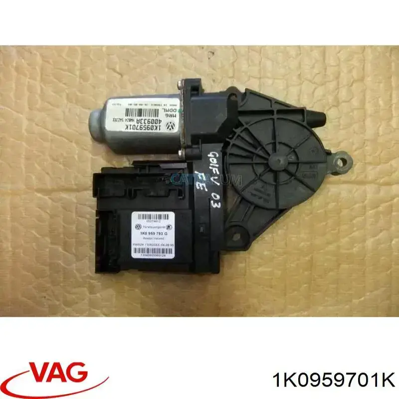 Motor de acionamento de vidro da porta dianteira esquerda 1K0959701K VAG