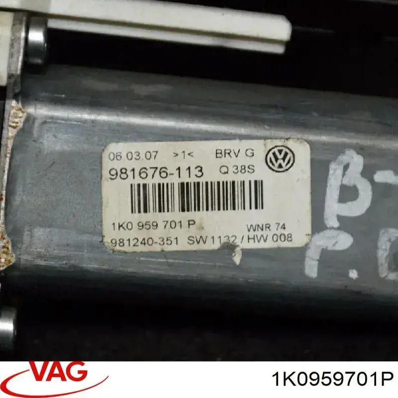 Motor de acionamento de vidro da porta dianteira esquerda VAG 1K0959701P preço, a partir de 57,89 USD