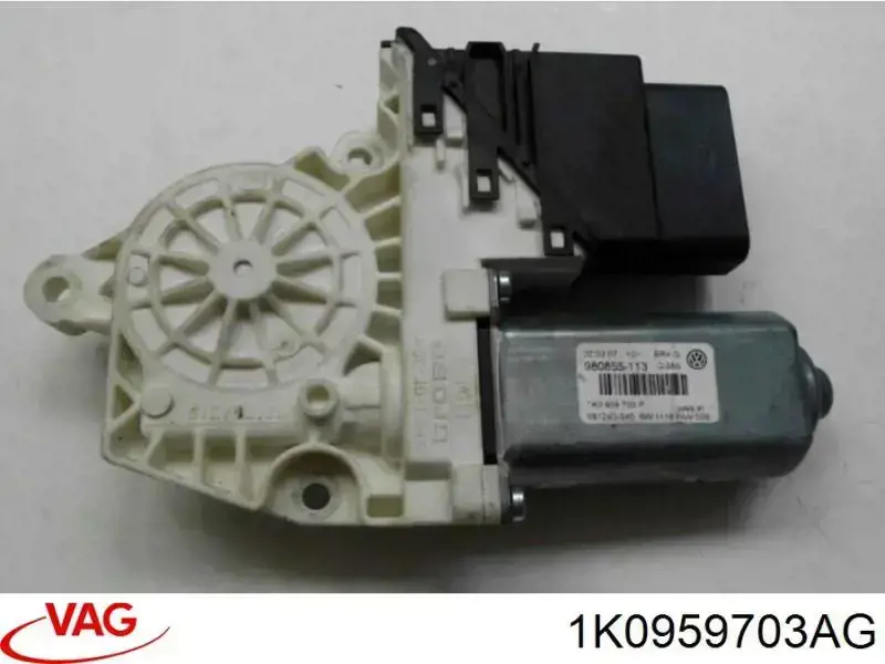 1K0959703PVW3 VAG Motor de acionamento de vidro da porta traseira esquerda