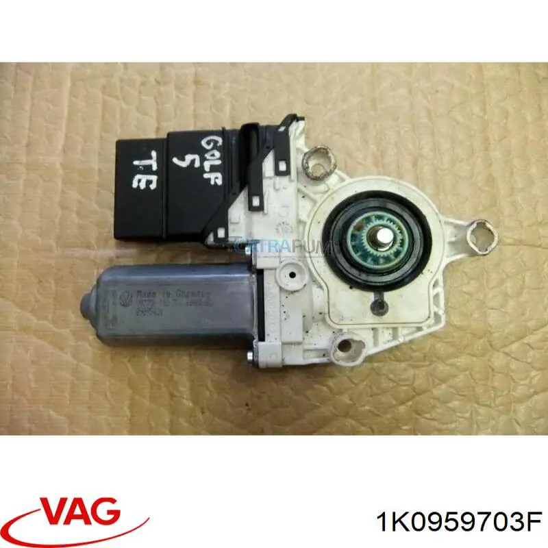 1K0959703F VAG Motor de acionamento de vidro da porta traseira esquerda