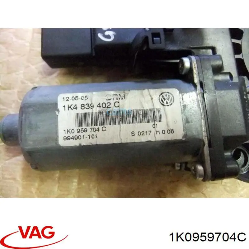 Mecanismo de acionamento de vidro da porta traseira direita VAG 1K0959704C preço, a partir de 49,39 USD