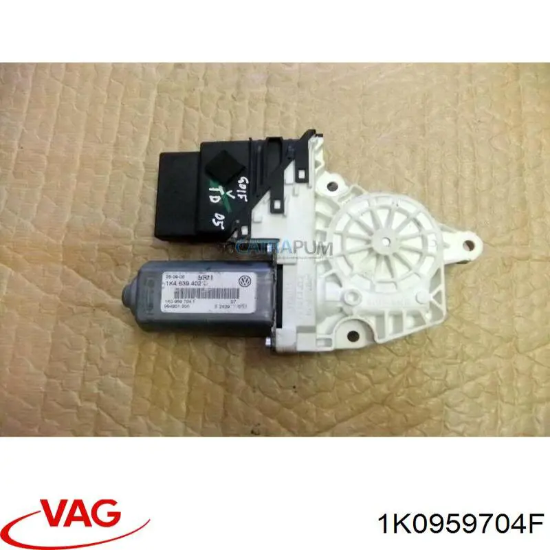 Motor de acionamento de vidro da porta traseira direita VAG 1K0959704F preço, a partir de 46,05 USD