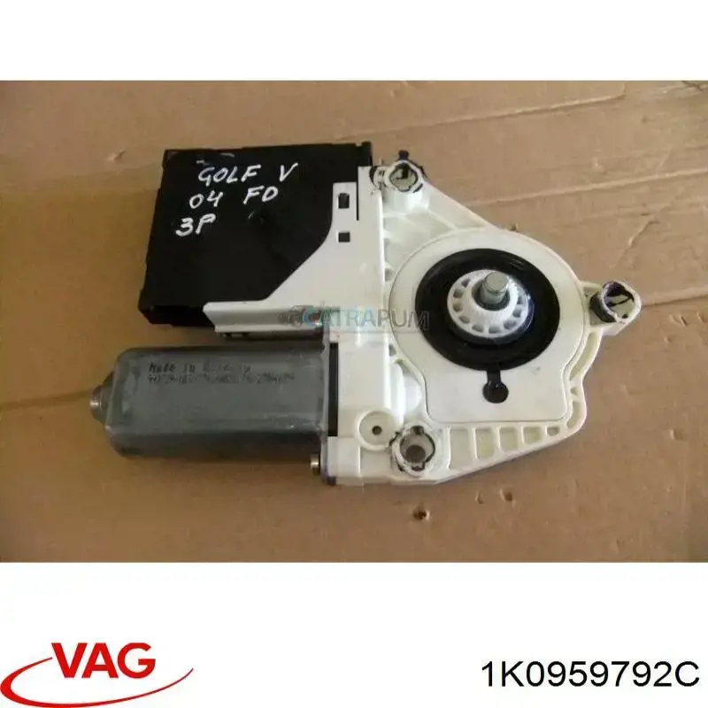 Compre 1K0959792C VAG Motor de acionamento de vidro da porta dianteira direita