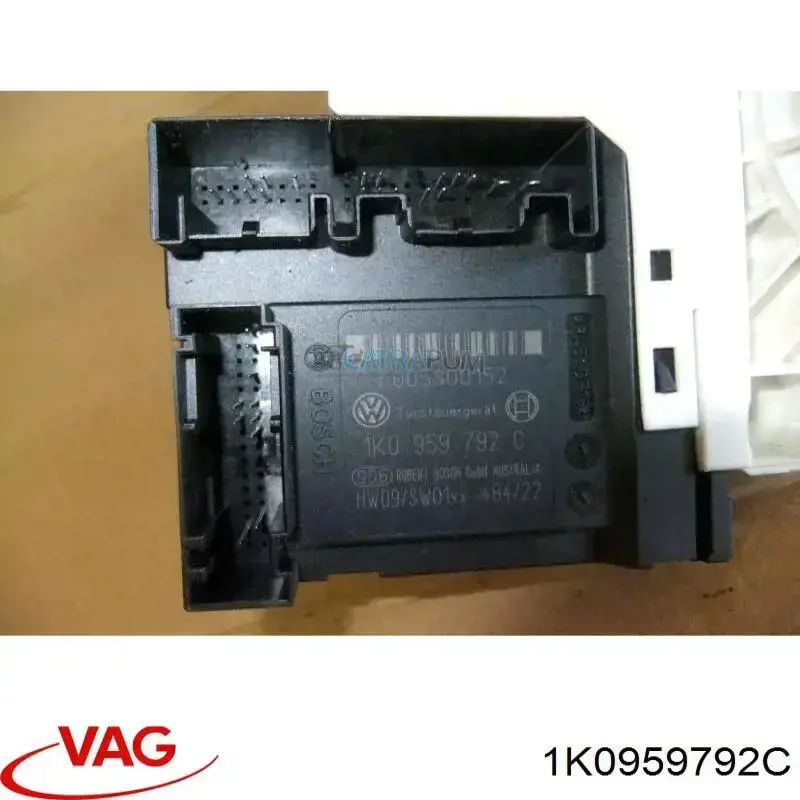 Motor de acionamento de vidro da porta dianteira direita 1K0959792C VAG