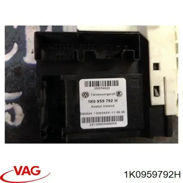 1K0959792H VAG Motor de acionamento de vidro da porta dianteira direita