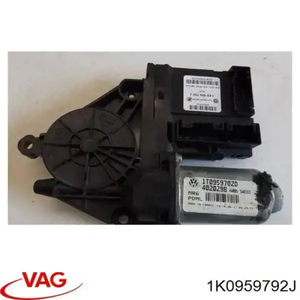 Motor de acionamento de vidro da porta dianteira direita 1K0959792J VAG