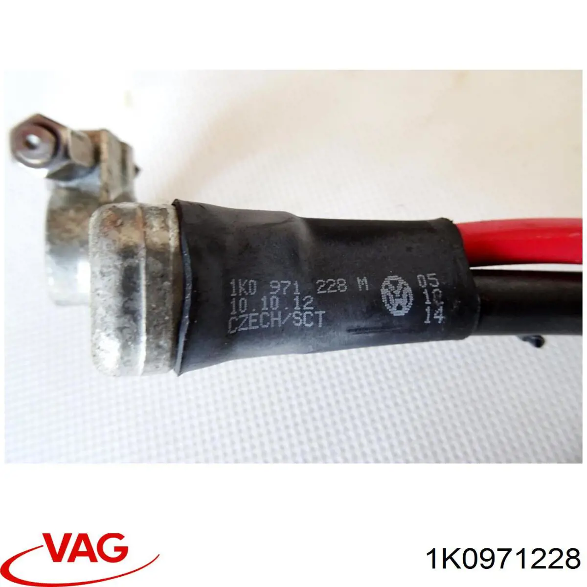Cabo de borne positivo de bateria recarregável (PILHA) VAG 1K0971228 preço, a partir de 35,82 USD
