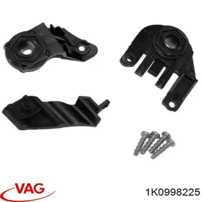 1K0998225 VAG Consola (adaptador) de fixação da luz dianteira esquerda