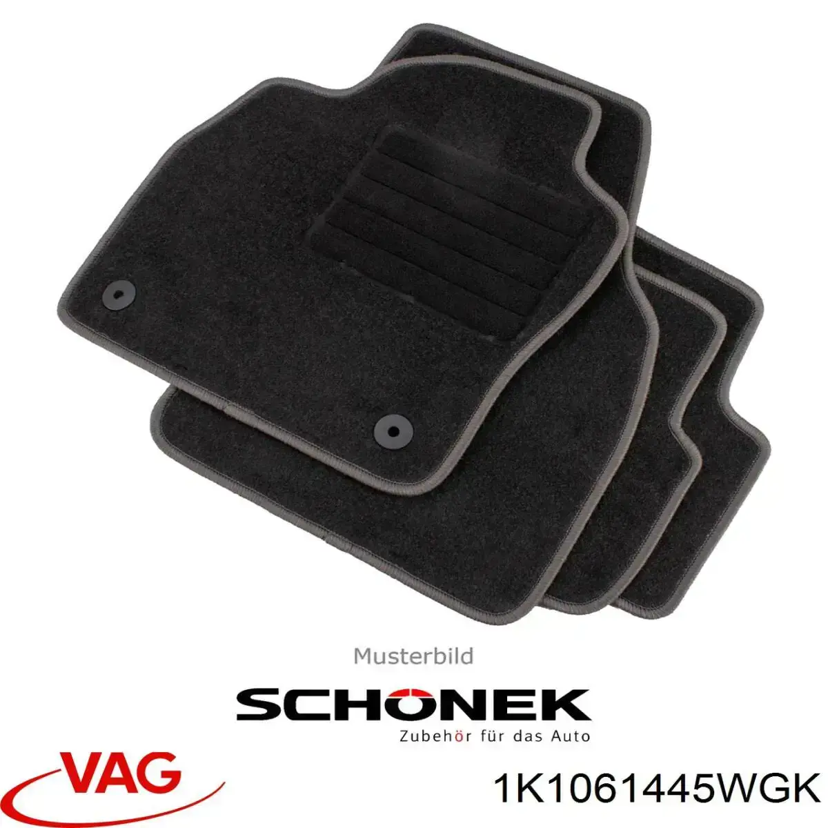 Tapetes dianteiros + traseiros, kit Volkswagen Golf VI 5K1