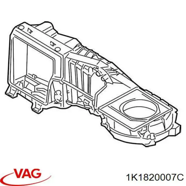 Caixa de ventilador de forno (de aquecedor de salão), montada VAG 1K1820007C preço, a partir de 212,82 USD