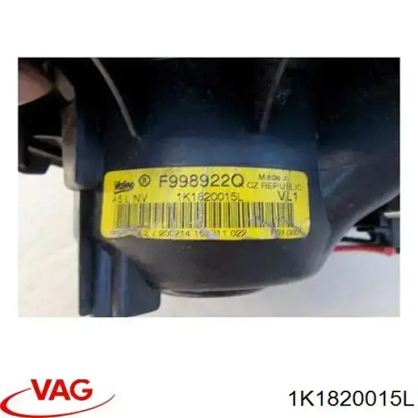 1K1820015L VAG Motor de ventilador de forno (de aquecedor de salão)