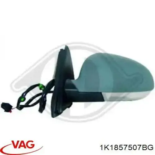 1K1857507BG VAG Espelho de retrovisão esquerdo