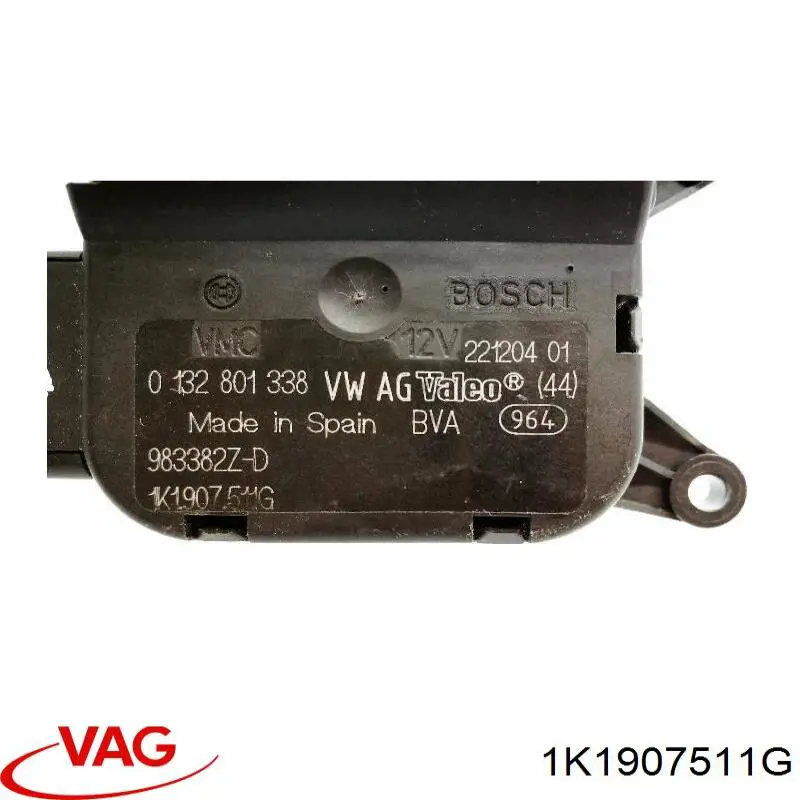 Compre 1K1907511G VAG Acionamento de comporta de forno
