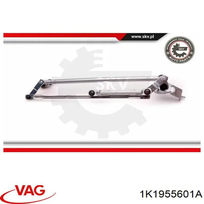 Trapézio de limpador pára-brisas VAG 1K1955601A preço, a partir de 58,55 USD