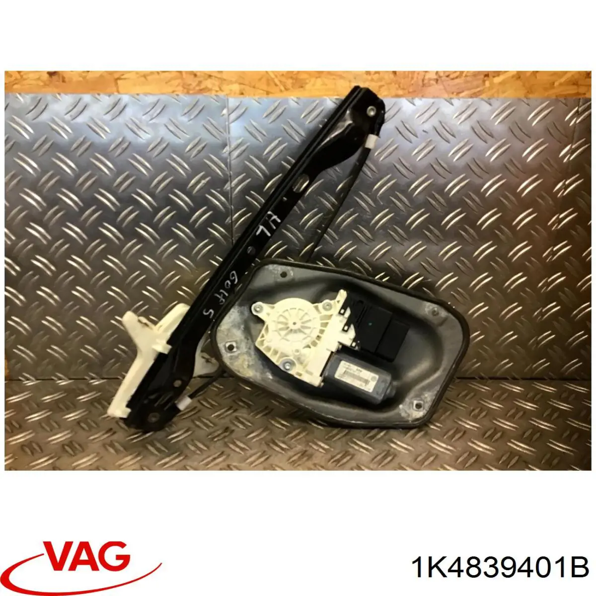 1K4839401B VAG Mecanismo de acionamento de vidro da porta traseira esquerda