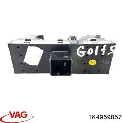 Compre 1K4959857 VAG Unidade de botões dianteira esquerda de controlo de elevador de vidro