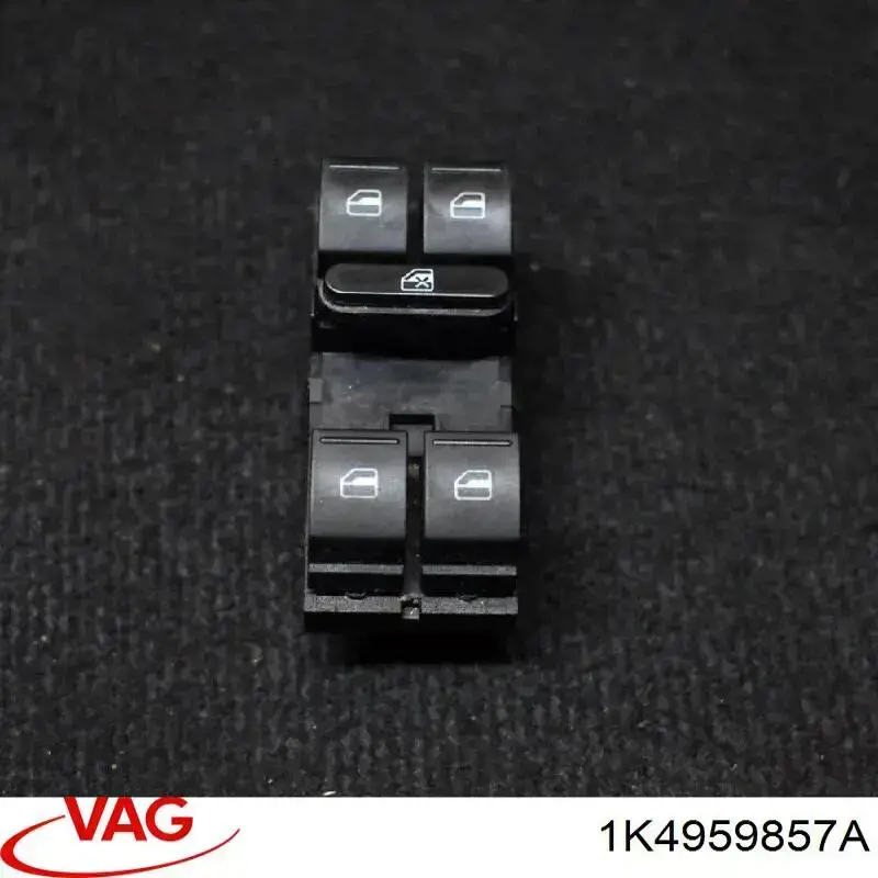 Compre 1K4959857A VAG Unidade de botões dianteira esquerda de controlo de elevador de vidro