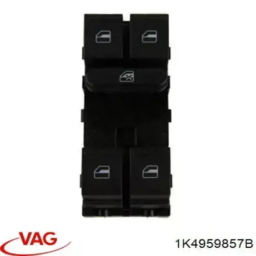 Unidade de botões dianteira esquerda de controlo de elevador de vidro VAG 1K4959857B preço, a partir de 28,73 USD