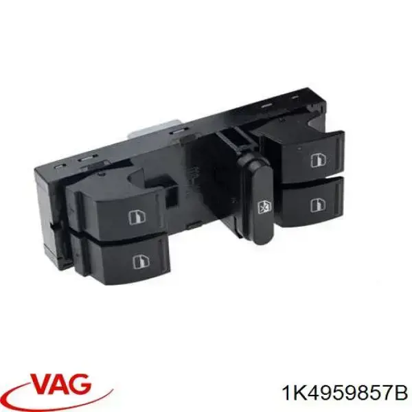 Compre 1K4959857B VAG Unidade de botões dianteira esquerda de controlo de elevador de vidro