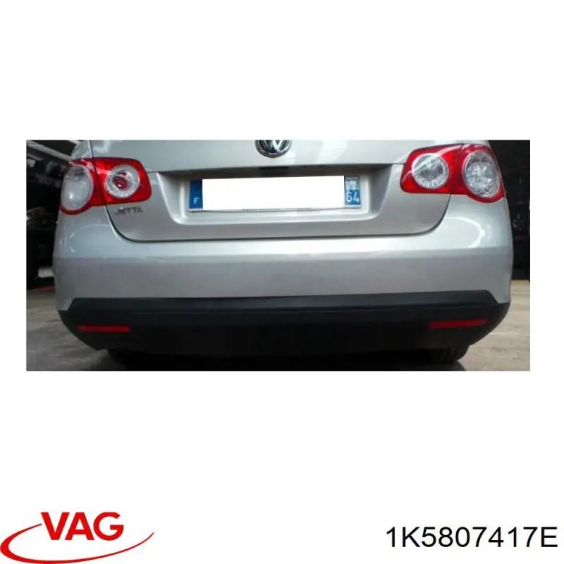 Compre 1K5807417E VAG Pára-choque traseiro