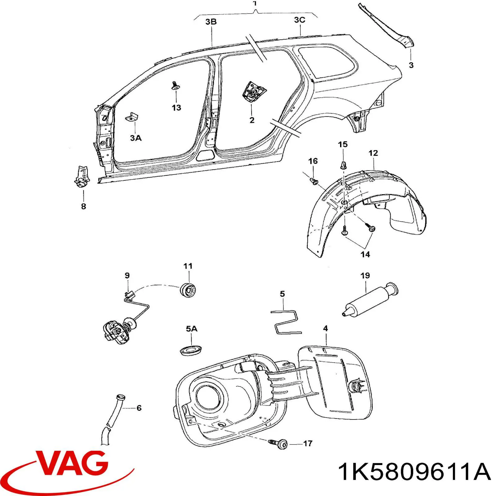 1K5809611A VAG 