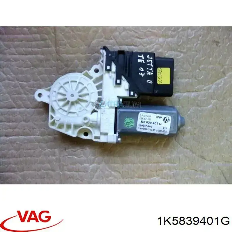 1K5839401G VAG Mecanismo de acionamento de vidro da porta traseira esquerda
