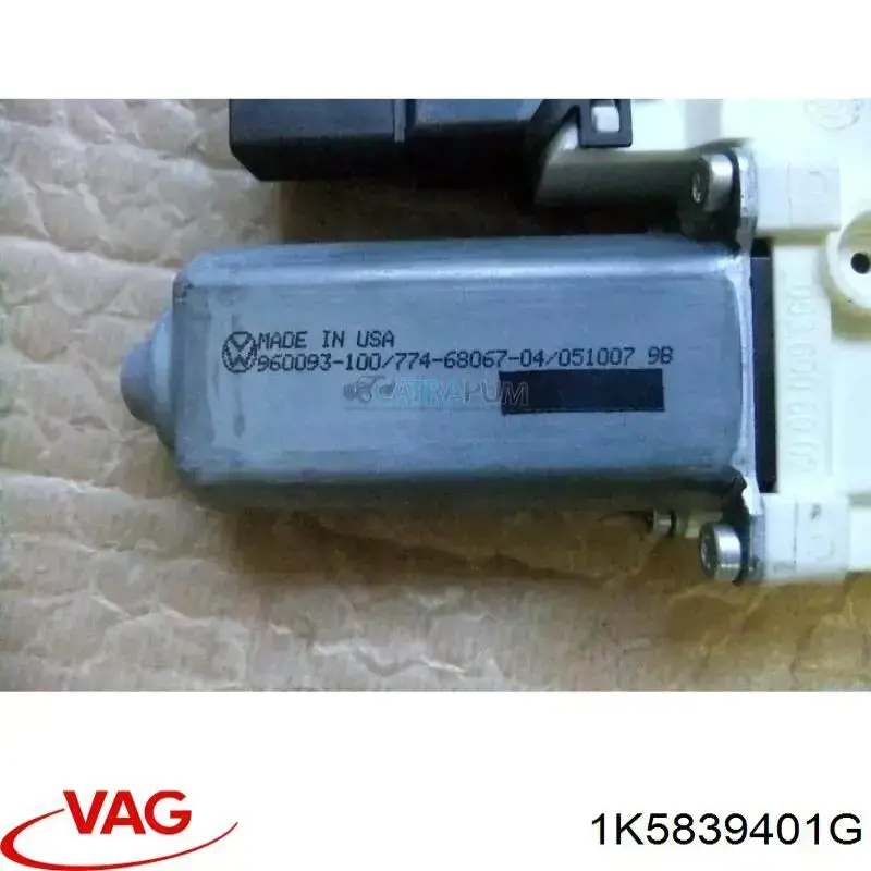 Mecanismo de acionamento de vidro da porta traseira esquerda VAG 1K5839401G preço, a partir de 51,08 USD
