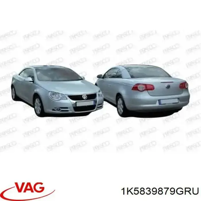 Maçaneta externa da porta traseira VAG 1K5839879GRU preço, a partir de 20,03 USD