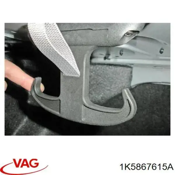 Gancho para as bolsas da seção bagageira VAG 1K5867615A preço, a partir de 23,25 USD