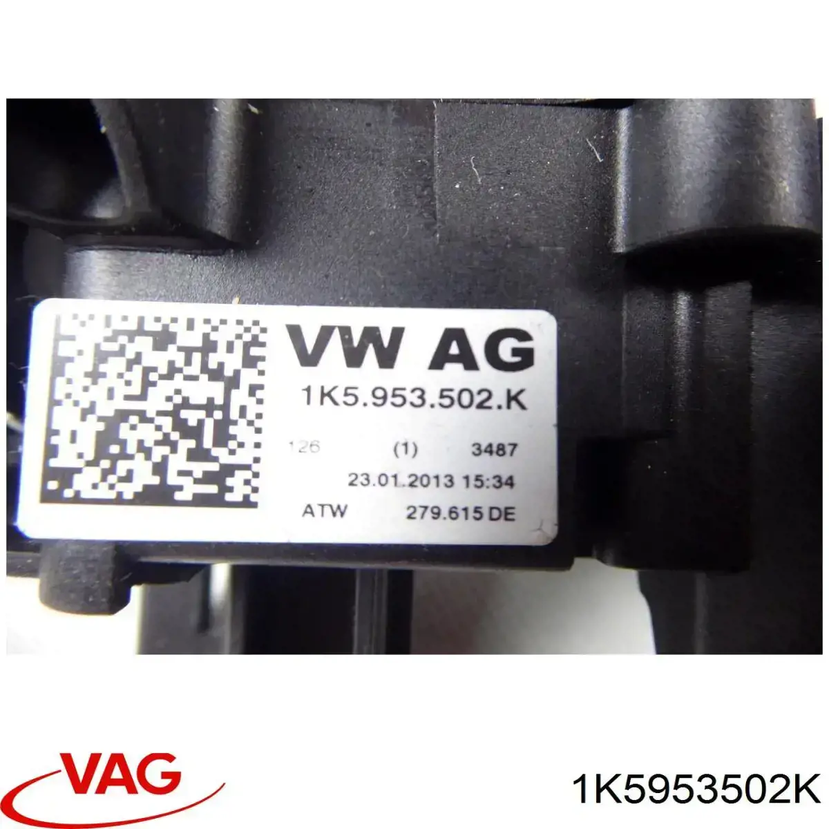1K5953502K VAG Comutador instalado na coluna da direção, montado