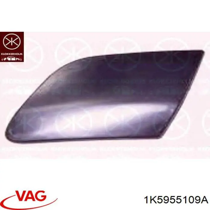 Placa sobreposta do injetor de fluido para lavador da luz dianteira VAG 1K5955109A preço, a partir de 14,98 USD