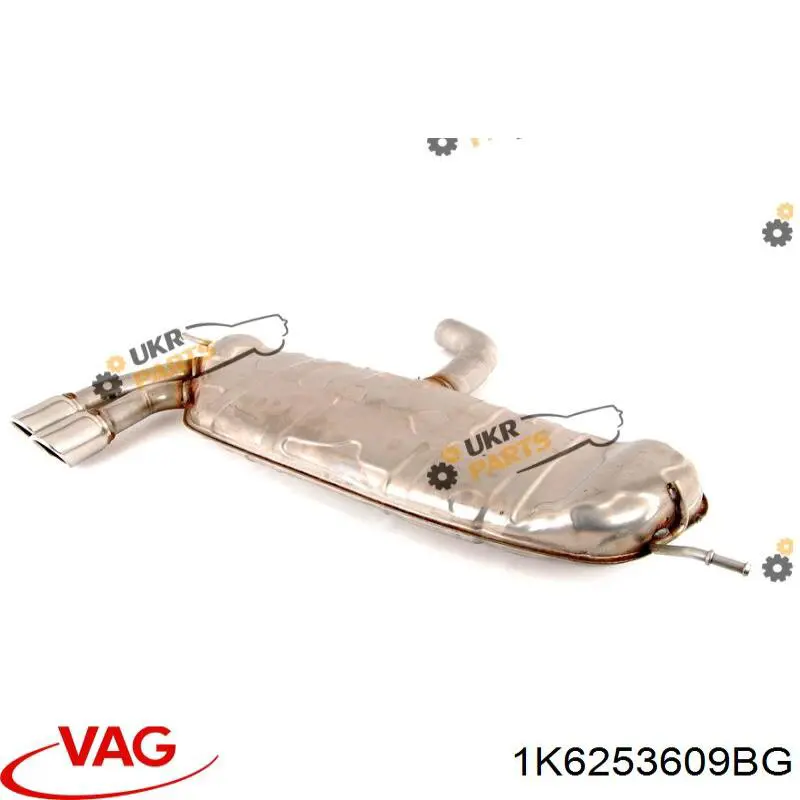 1K6253609BG VAG Silenciador, parte traseira