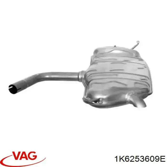 Compre 1K6253609E VAG Silenciador, parte traseira