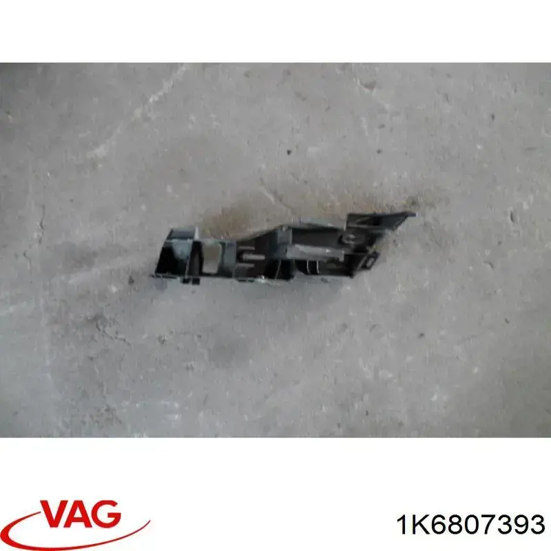 1K6807393 VAG Guia esquerda do pára-choque traseiro