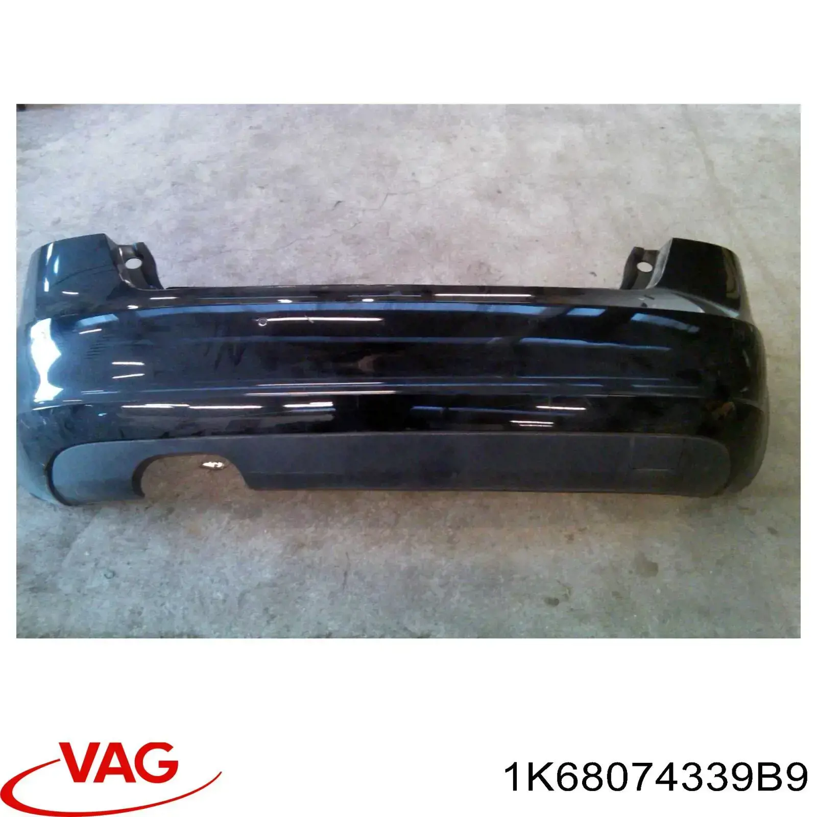 1K68074339B9 VAG Pára-choque traseiro, parte inferior