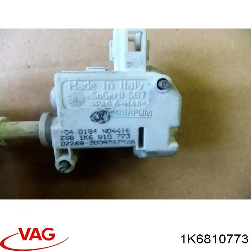 1K6810773 VAG Motor acionador de abertura do alcapão de tanque