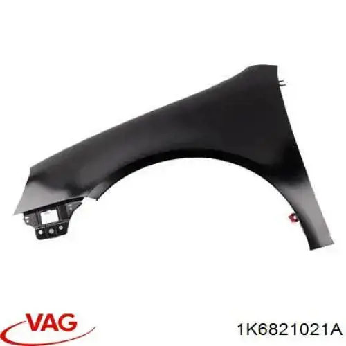 1K6821021A VAG Pára-lama dianteiro esquerdo