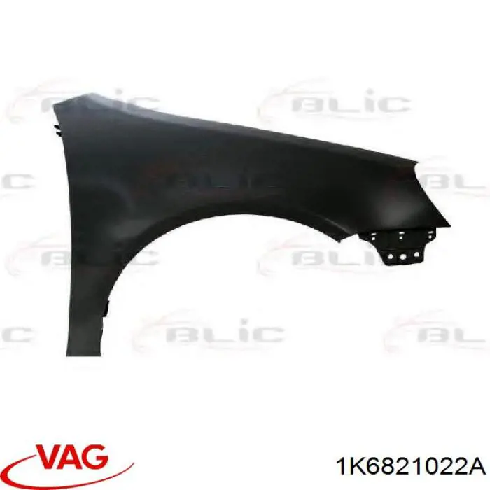 1K6821022A VAG Pára-lama dianteiro direito