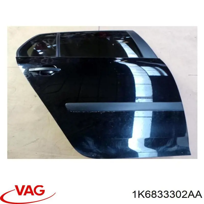 1K6833302AA VAG Porta traseira direita