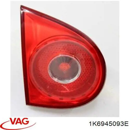 1K6945093E VAG Lanterna traseira esquerda interna