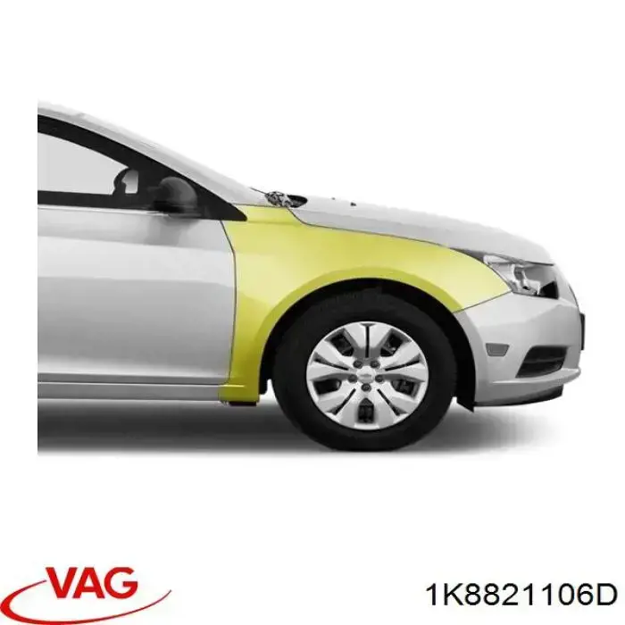 1K8821106B VAG Pára-lama dianteiro direito