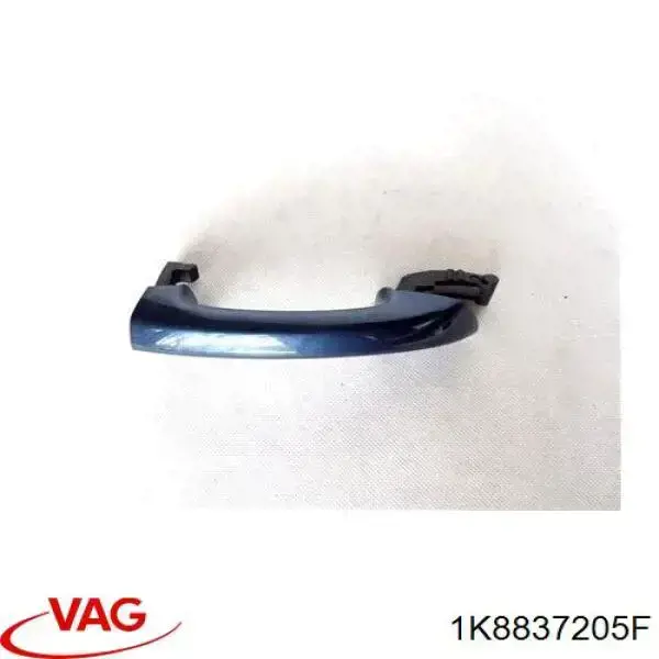 1K8837205F VAG Maçaneta externa dianteira/traseira da porta esquerda