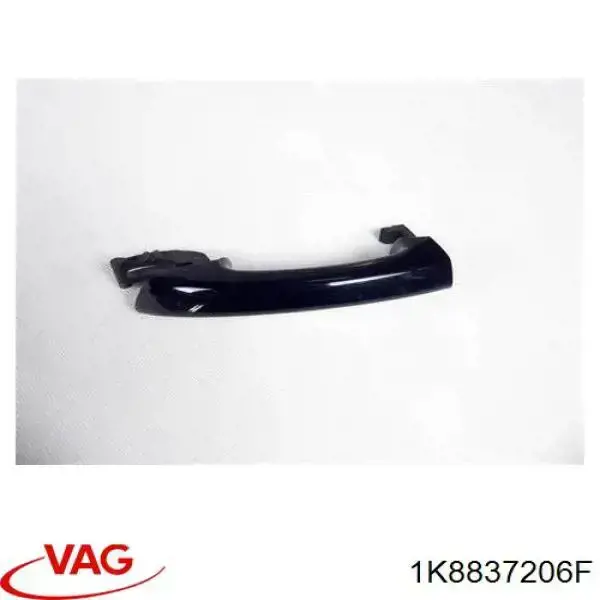 1K8837206F VAG Maçaneta externa dianteira/traseira da porta direita