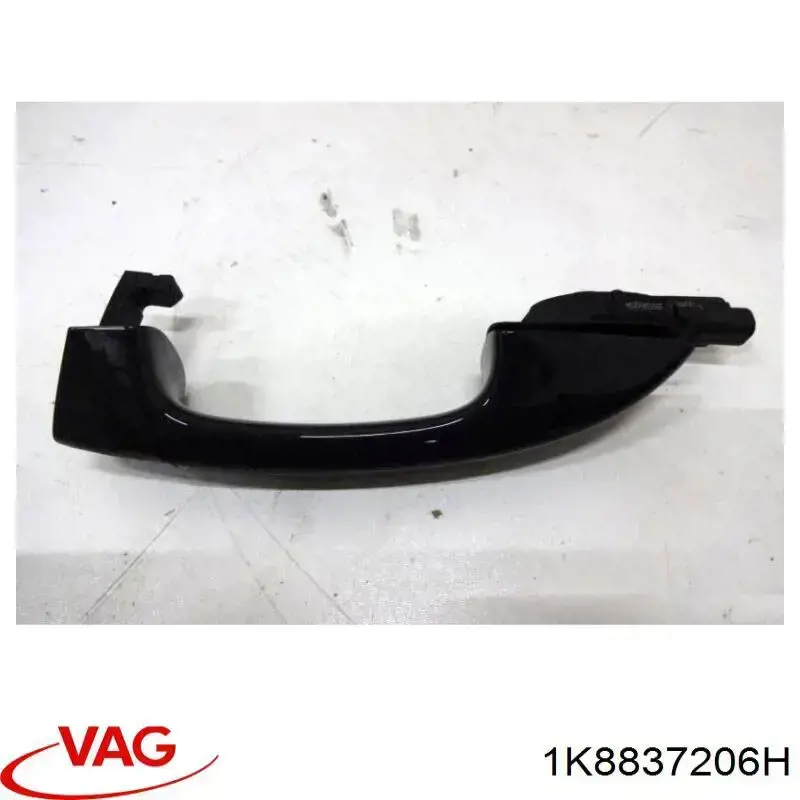 1K8837206H VAG Maçaneta externa dianteira/traseira da porta direita