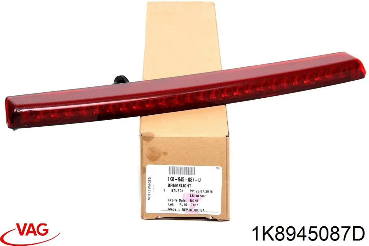 1K8945087D VAG Sinal de parada traseiro adicional