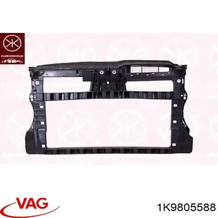 1K9805588 VAG Suporte do radiador montado (painel de montagem de fixação das luzes)