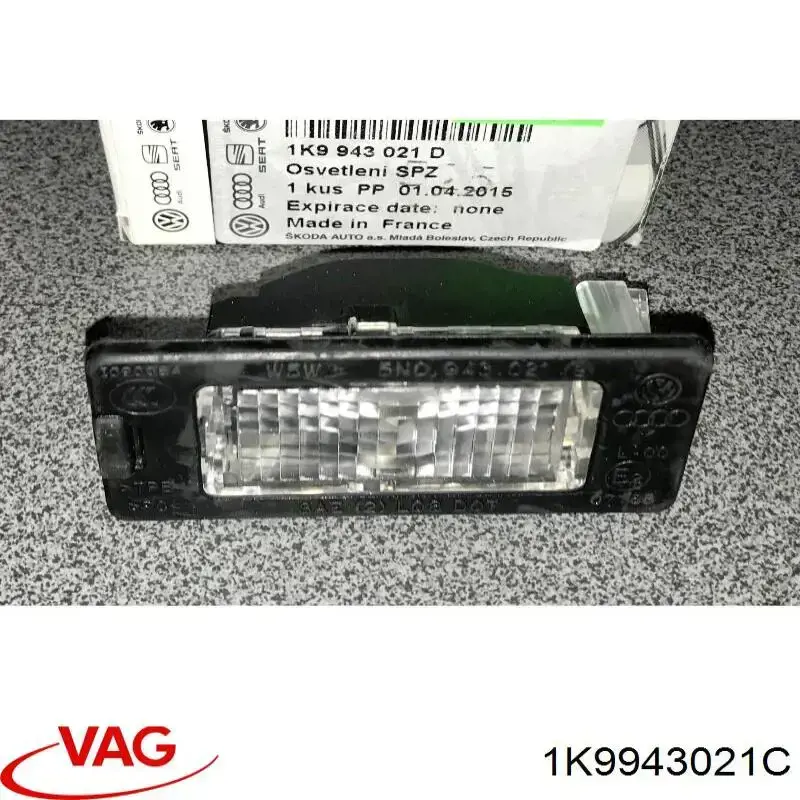 Lanterna da luz de fundo de matrícula traseira VAG 1K9943021C preço, a partir de 11,86 USD