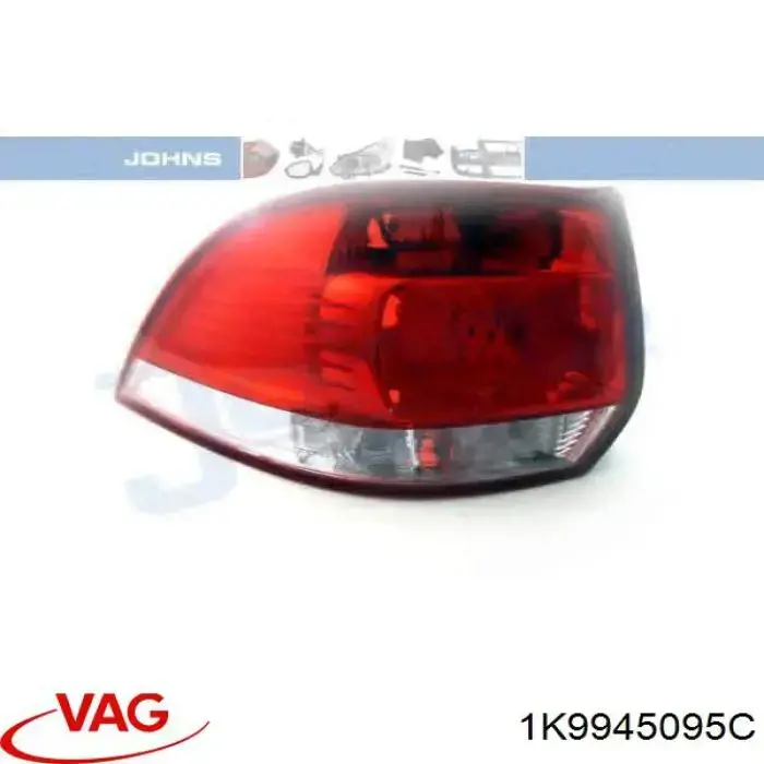 Lanterna traseira esquerda VAG 1K9945095C preço, a partir de 100,13 USD