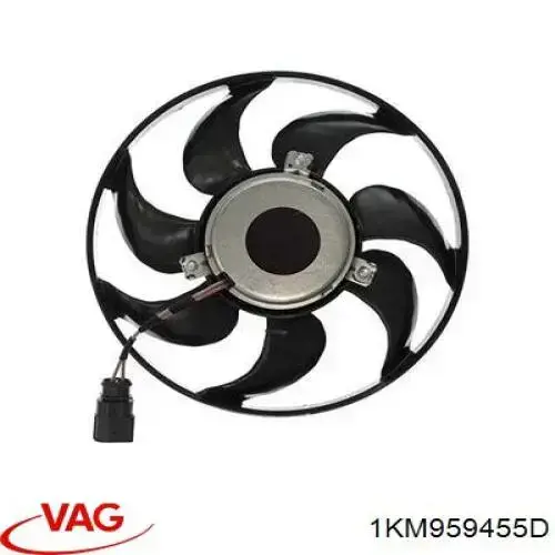 Ventilador elétrico de esfriamento montado (motor + roda de aletas) direito VAG 1KM959455D preço, a partir de 294,07 USD
