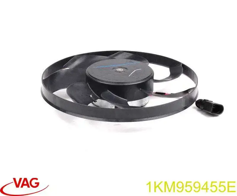 1KM959455E VAG Ventilador elétrico de esfriamento montado (motor + roda de aletas) direito